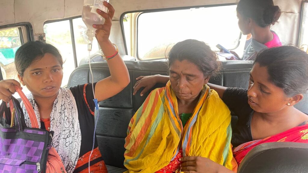 कालापाथर गांव में सांप के डंसने से महिला घायल, झाड़ग्राम रेफर