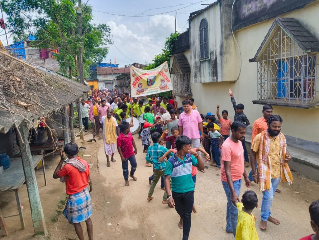 पांचाडो गांव में श्रद्धा और उल्लास के साथ मनाई गई श्रीकृष्ण जन्माष्टमी व नंदोत्सव