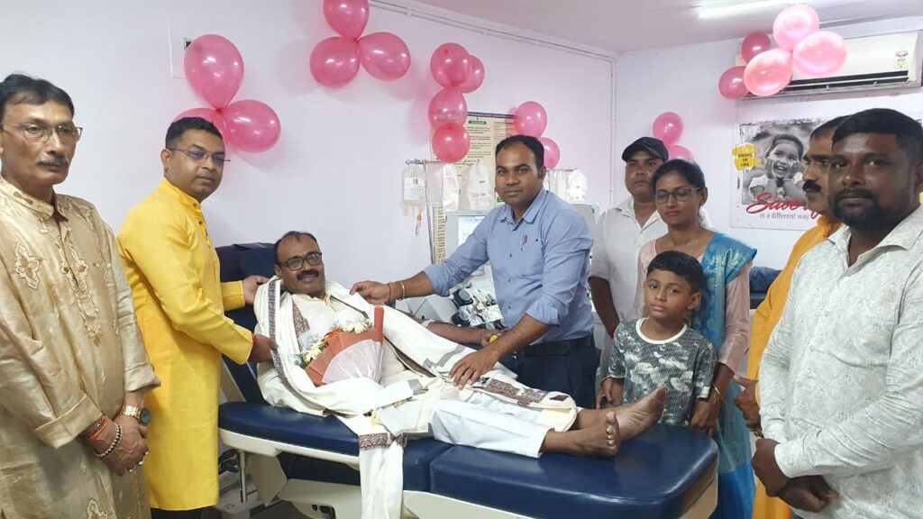 महालय पर टीम पीएसएफ ने शहर को दिया 10वां शतकवीर रक्तदाता, 1666वां एसडीपी डोनेशन भी पूरा