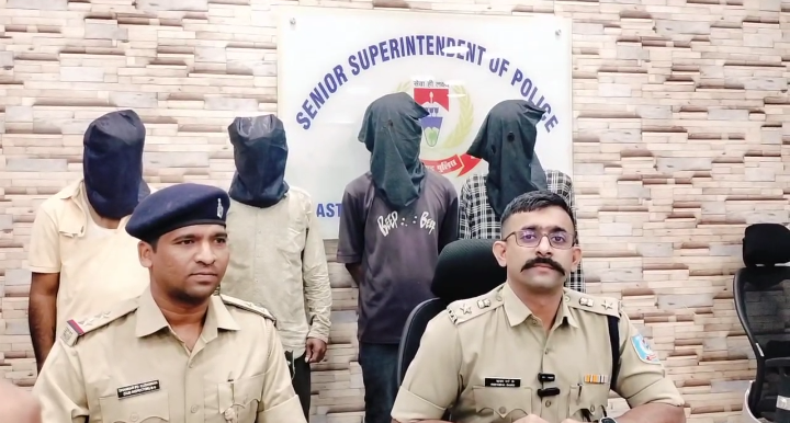 बहरागोड़ा में पुलिस की बड़ी कार्रवाई, चार तस्कर ब्राउन शुगर के साथ गिरफ्तार