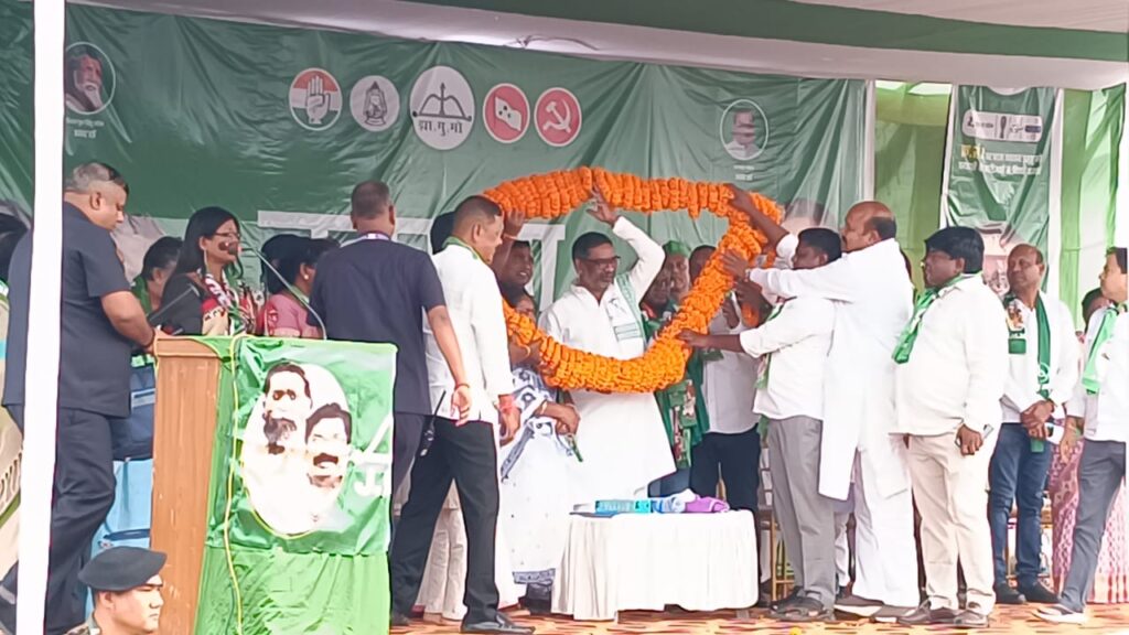 घाटशिला उपचुनाव: मुसाबनी में सीएम हेमंत सोरेन की जनसभा