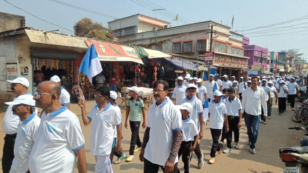 प्रभात फेरी और खेल उत्सव के साथ वीणापाणि पाठागार ने मनाया 90वां स्थापना दिवस