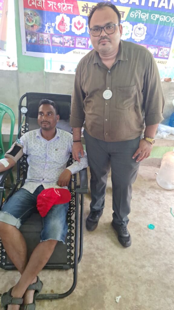 मैत्री संगठन की पहल: बरसोल में सफल रक्तदान शिविर